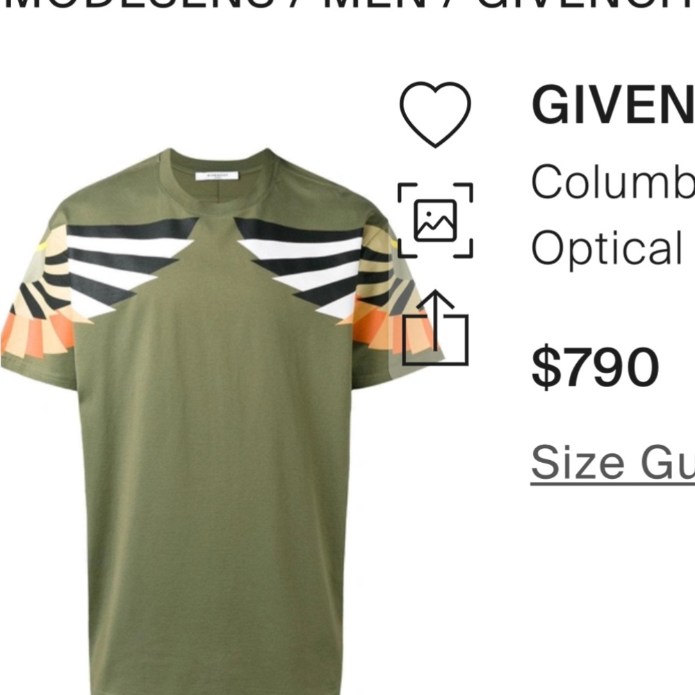 Givenchy Men's Olive Green Graphic Shirt